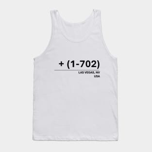 Las Vegas, NV Area Code 702 Contact Design Tank Top